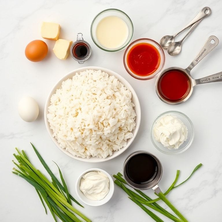 raw ingredients flat lay