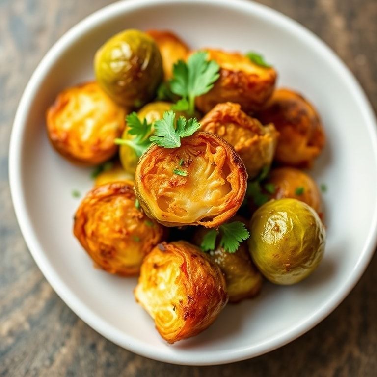 Crispy Buffalo Air Fryer Brussels Sprouts for Fall