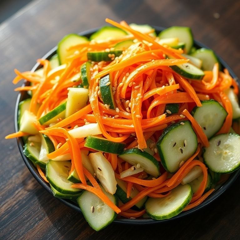 easy cucumber carrot salad