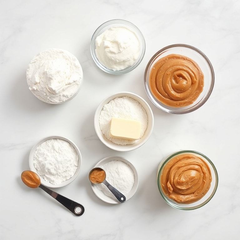 Ingredients for Peanut Butter Cinnamon Rolls