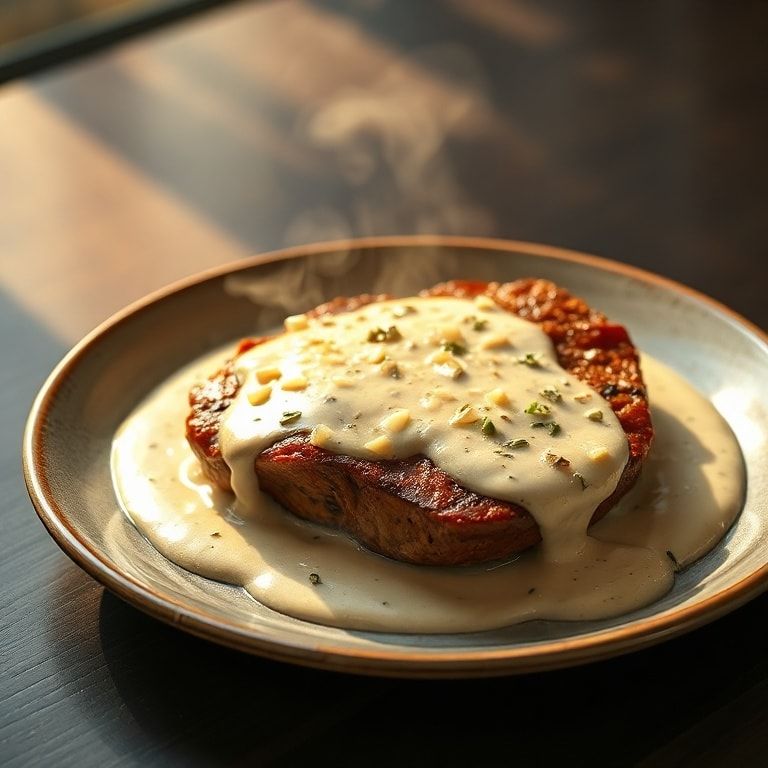 Easy steak garlic cream sauce
