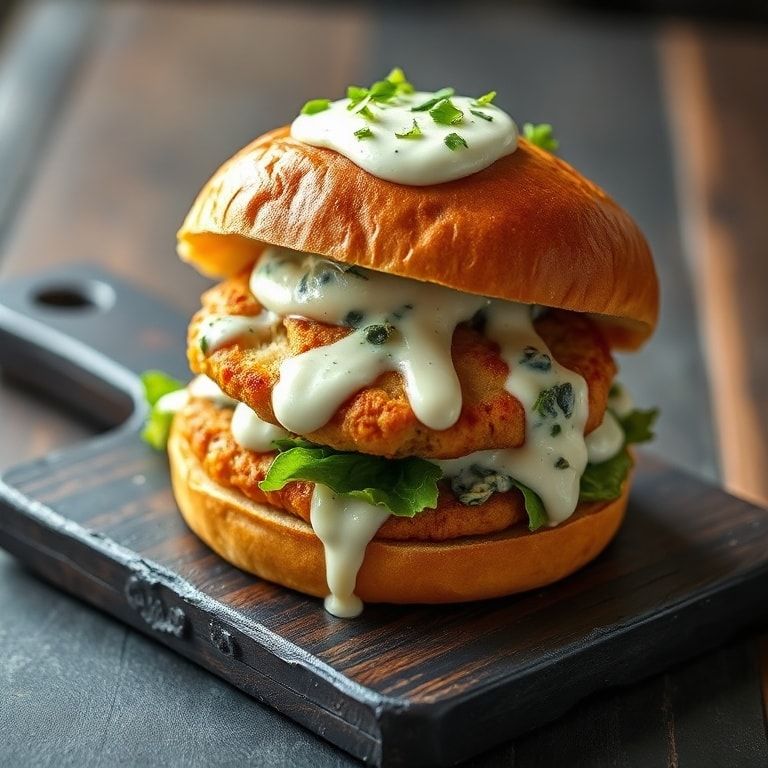 Greek chicken burgers