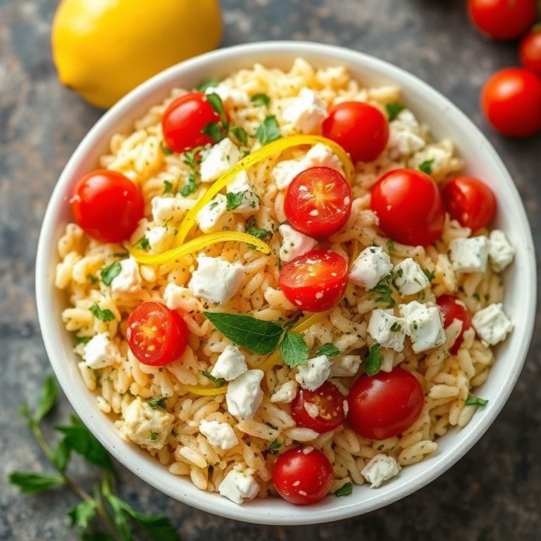 Mediterranean orzo salad