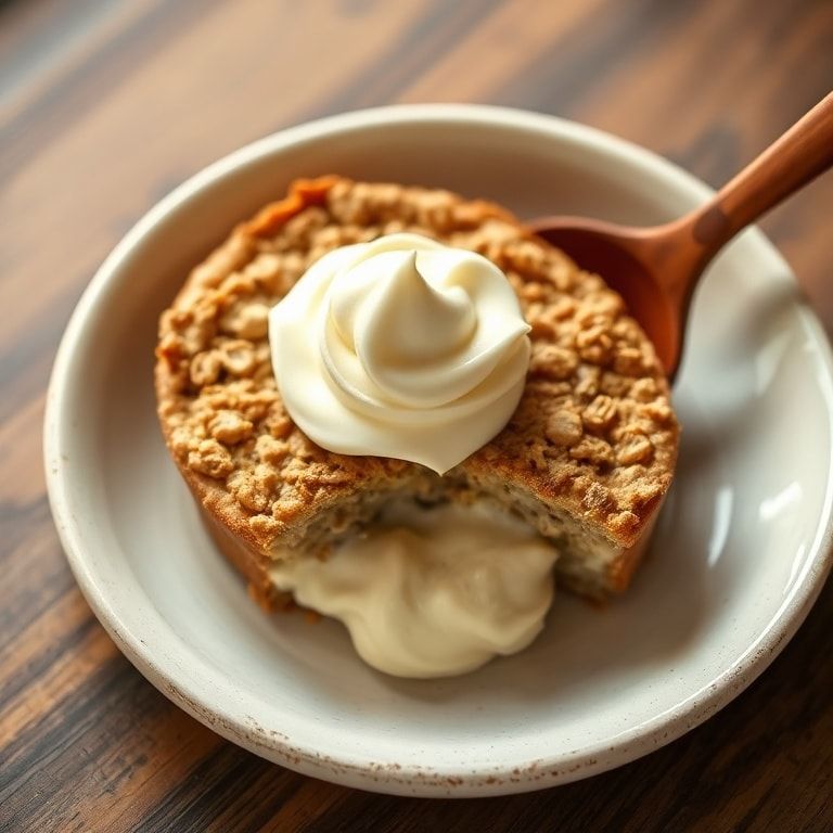 Plated oatmeal cream pie