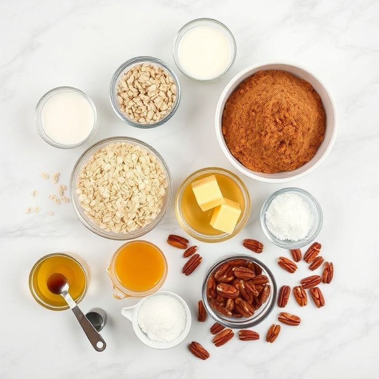 Raw ingredients for oatmeal cream pie