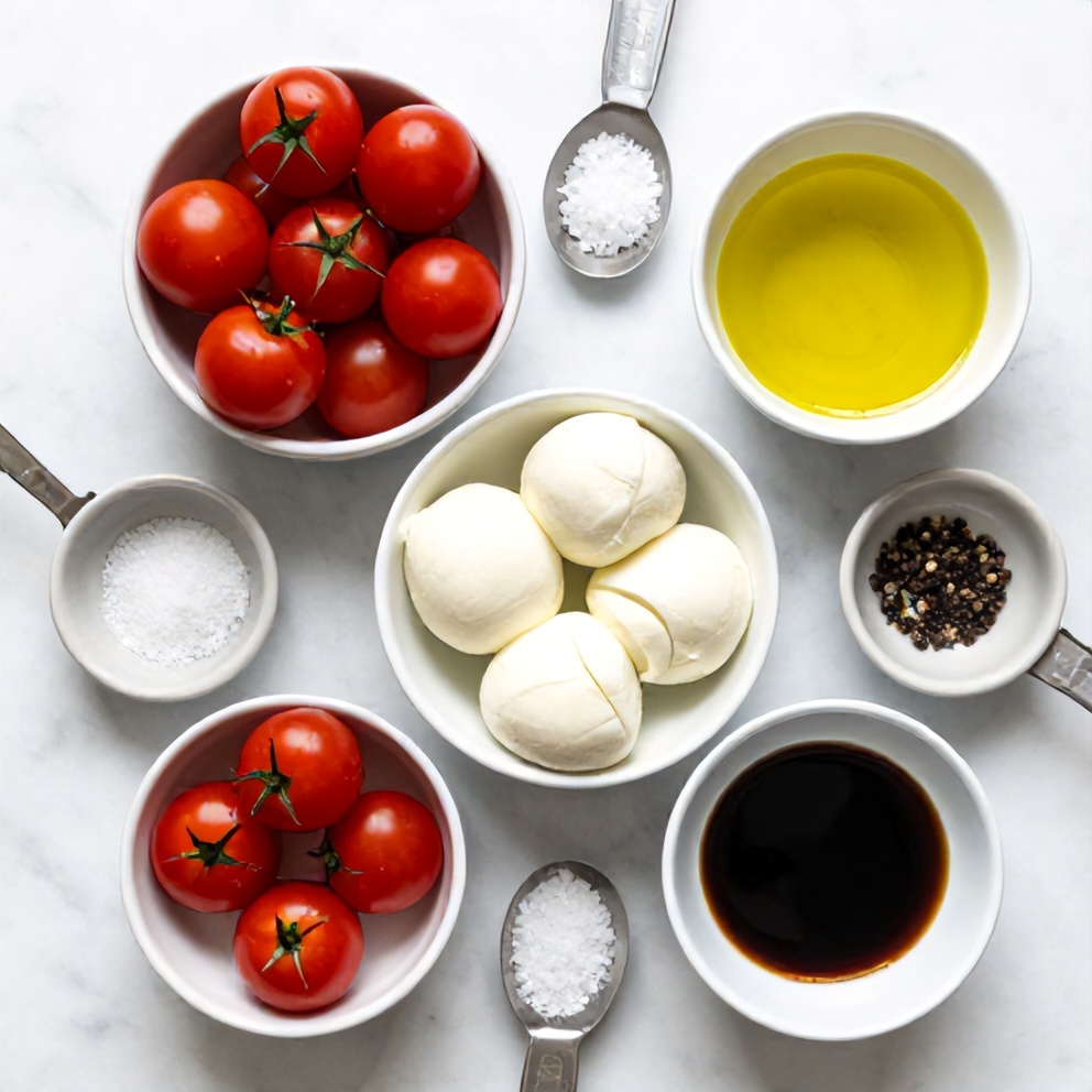 Raw ingredients for Easy Cherry Tomato Salad