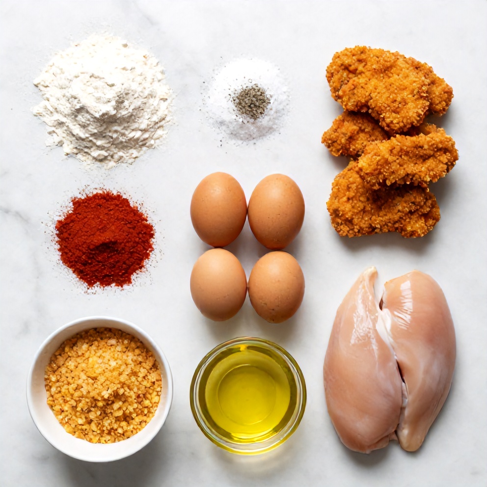 Air Fryer Chicken Cutlets Ingredients