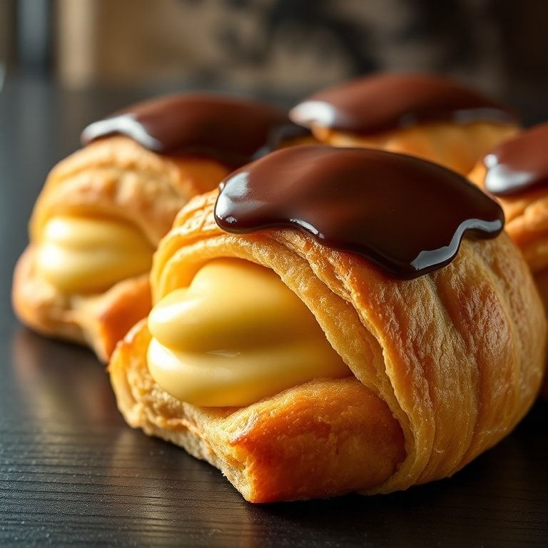 Boston Cream Croissants