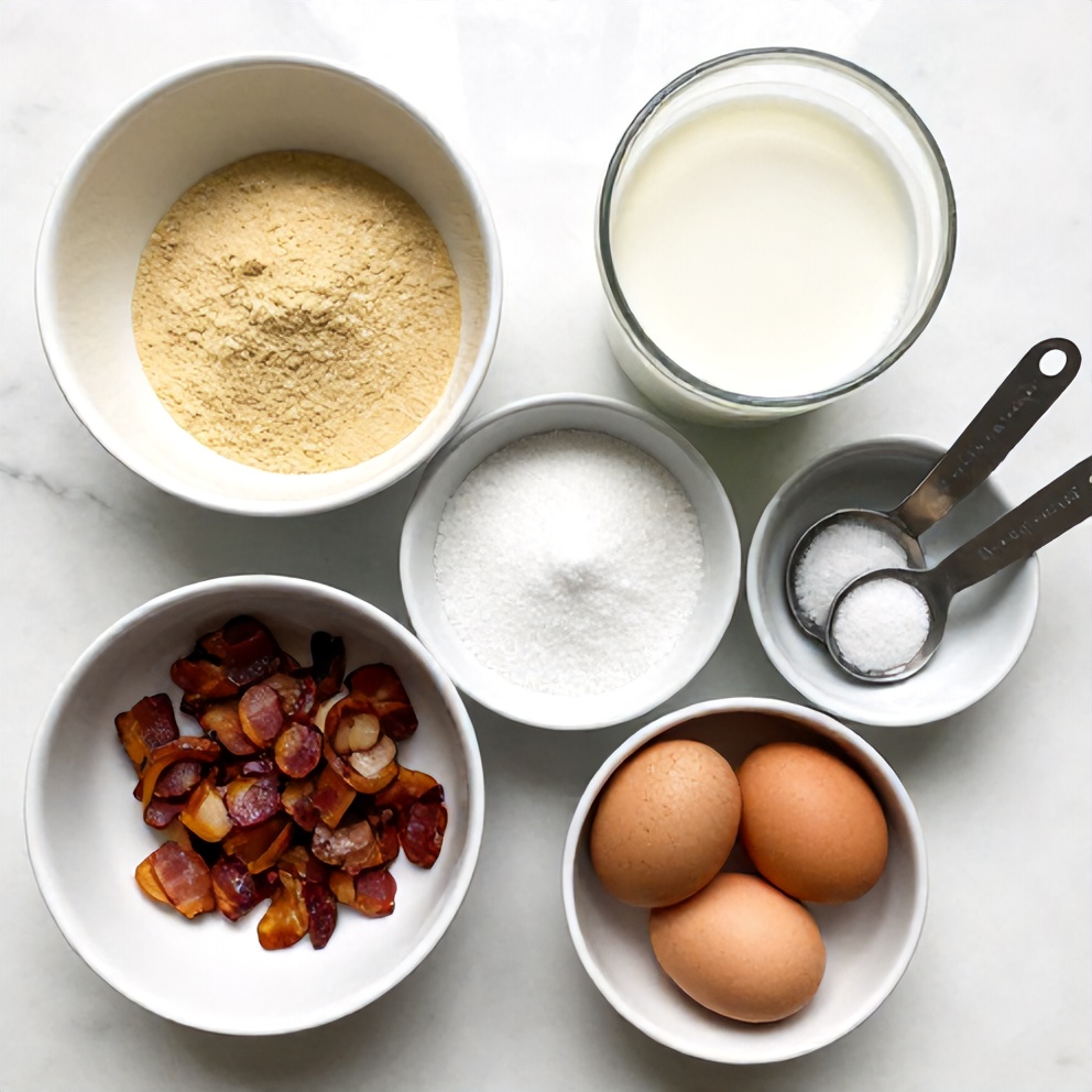 Raw Ingredients for Bourbon Maple Bacon Cinnamon Rolls