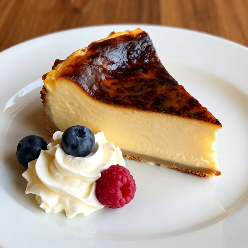 Finished Burnt Basque Cheesecake