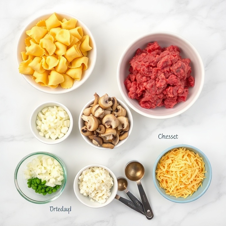 Cheesesteak Tortellini Slow Cooker Ingredients