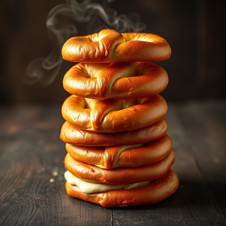 Cheesy Mozzarella Stuffed Soft Pretzels