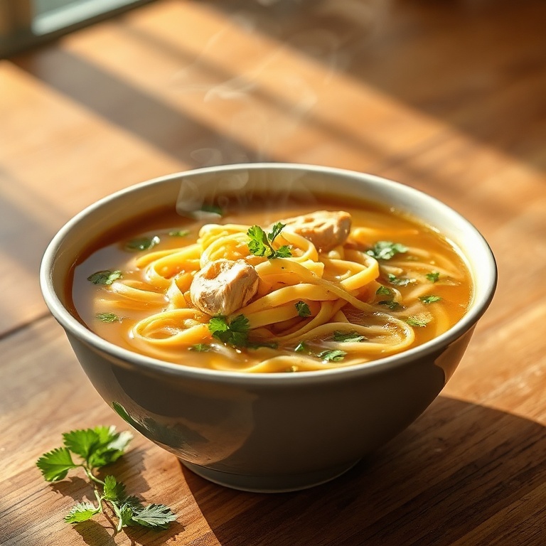 Cozy Ginger Garlic Noodle Soup