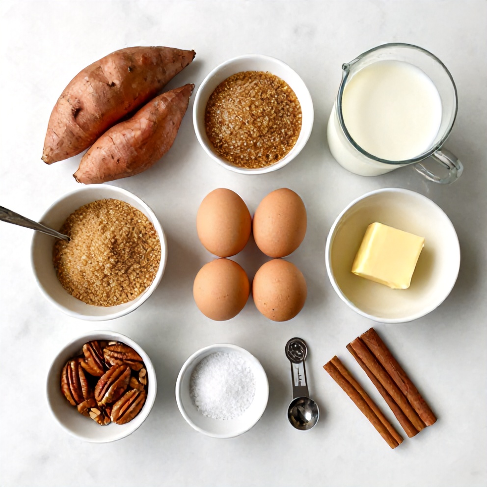 Ingredients for Sweet Potato Casserole