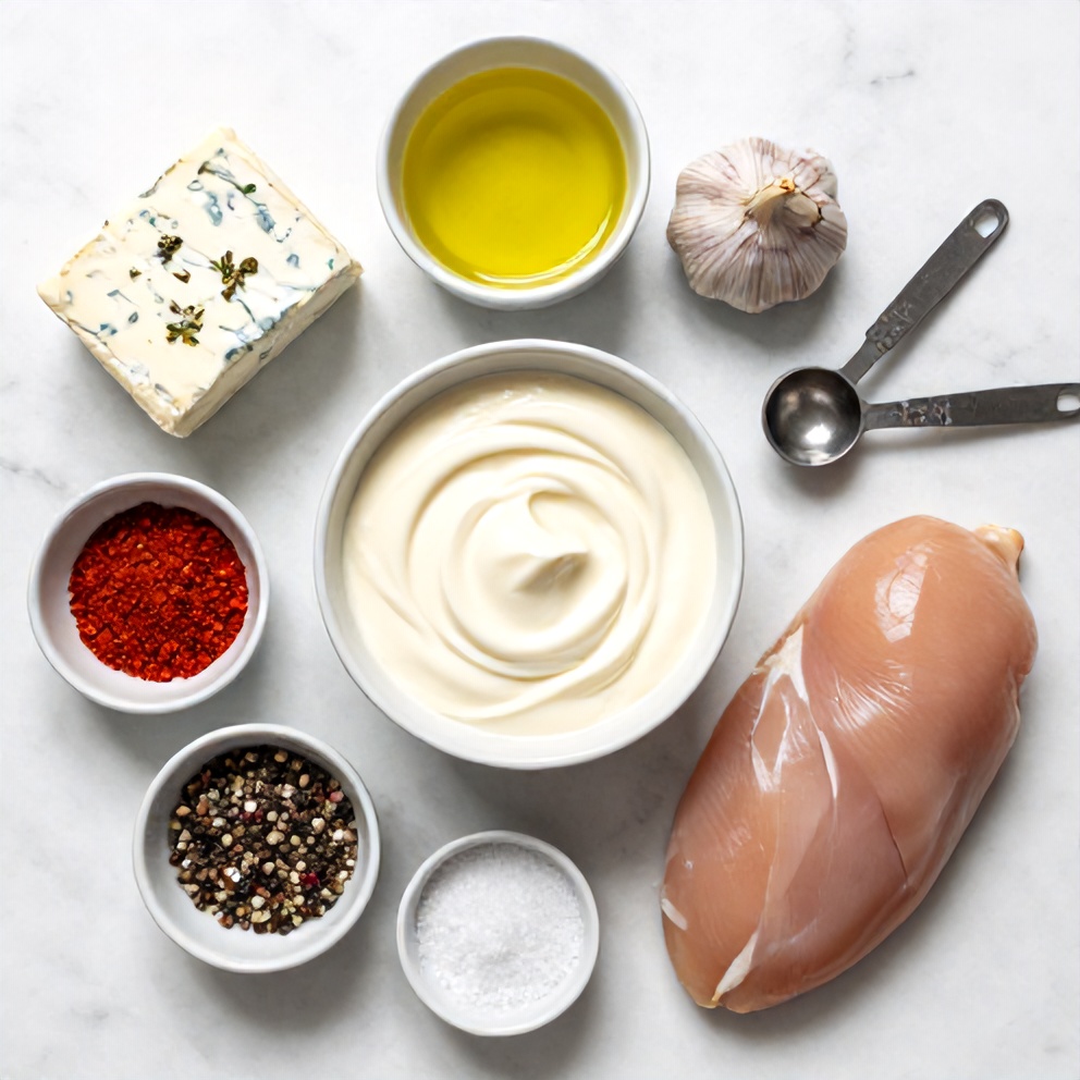 Raw ingredients for Creamy Boursin Chicken