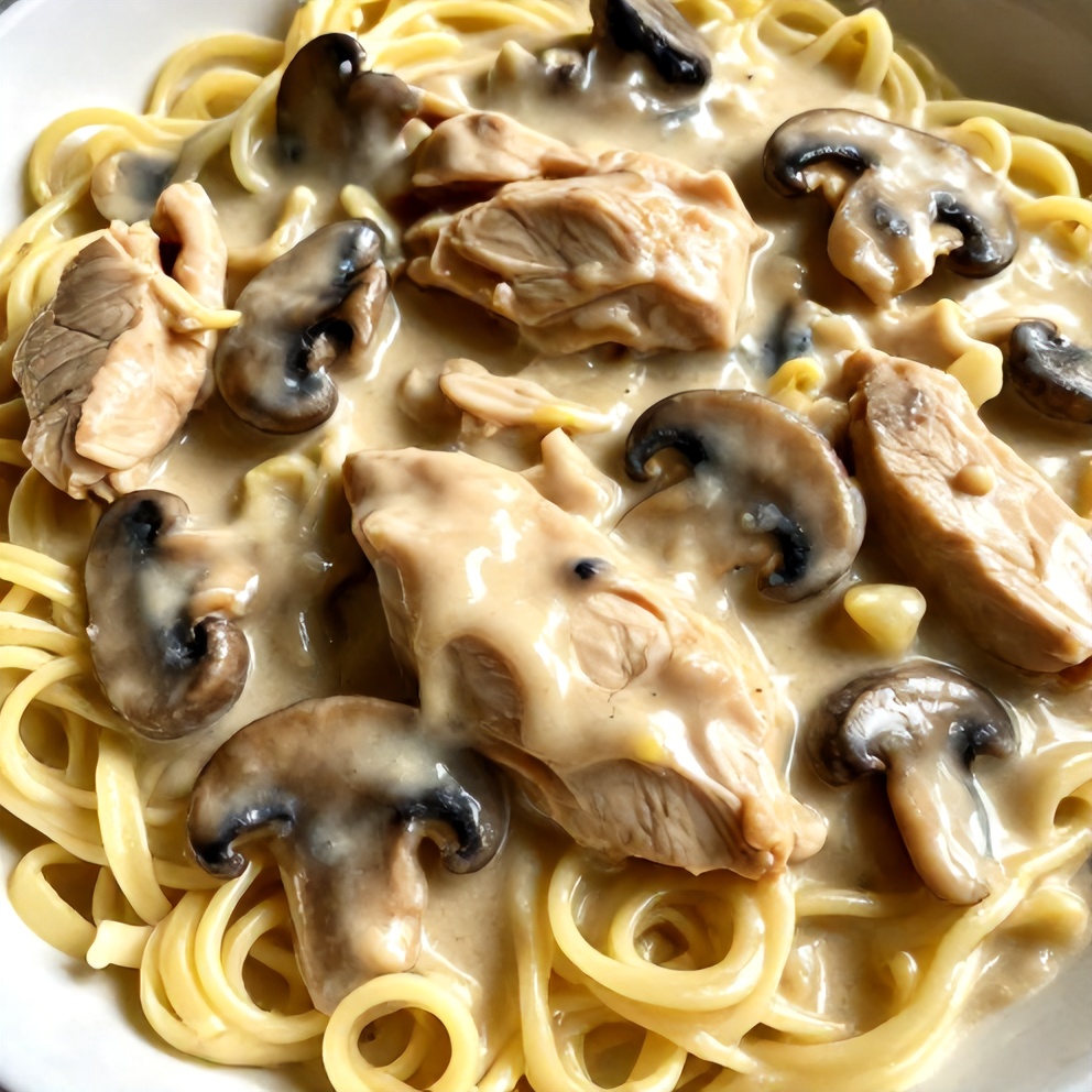 creamy chicken stroganoff