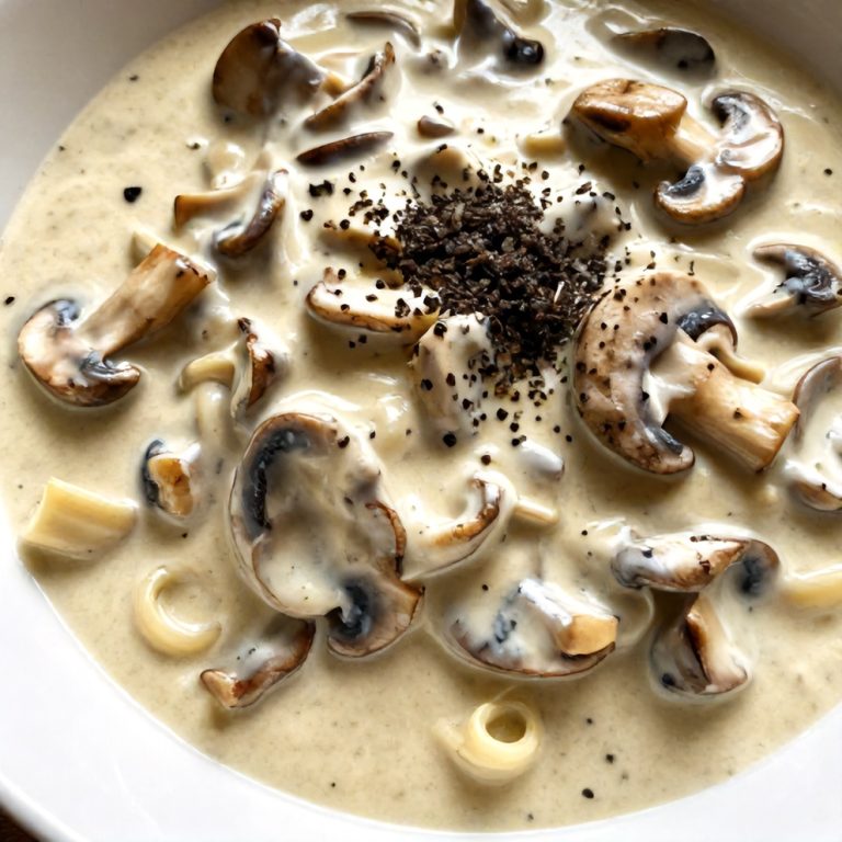 creamy gorgonzola truffle mushroom sauce