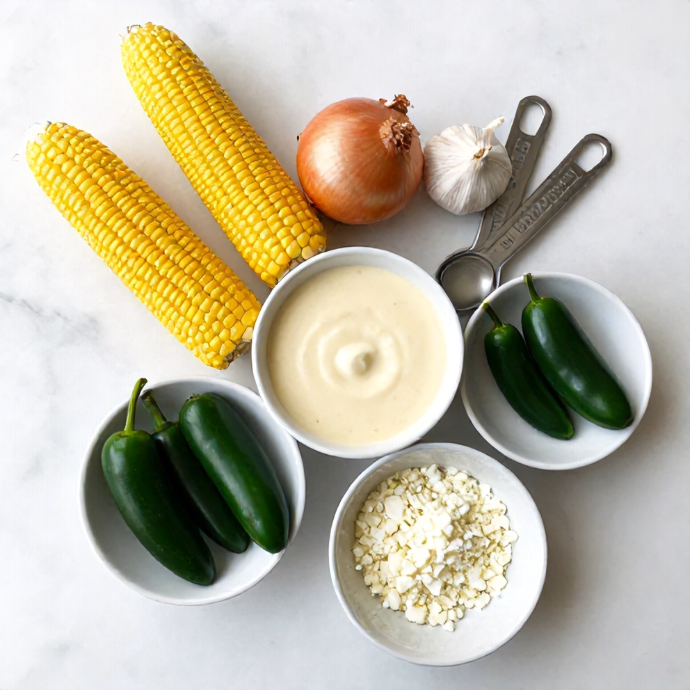 Ingredients for Creamy Mexican Street Corn Soup
