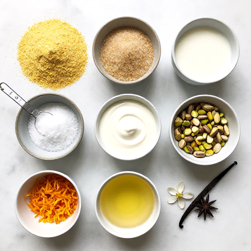 Orange Blossom Semolina Pudding Ingredients