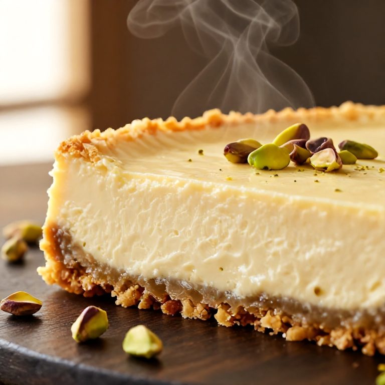 Creamy Pistachio Baklava Cheesecake