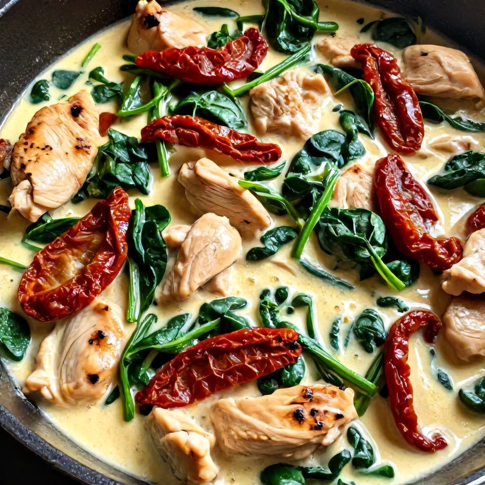 Creamy Sun-Dried Tomato Chicken Skillet