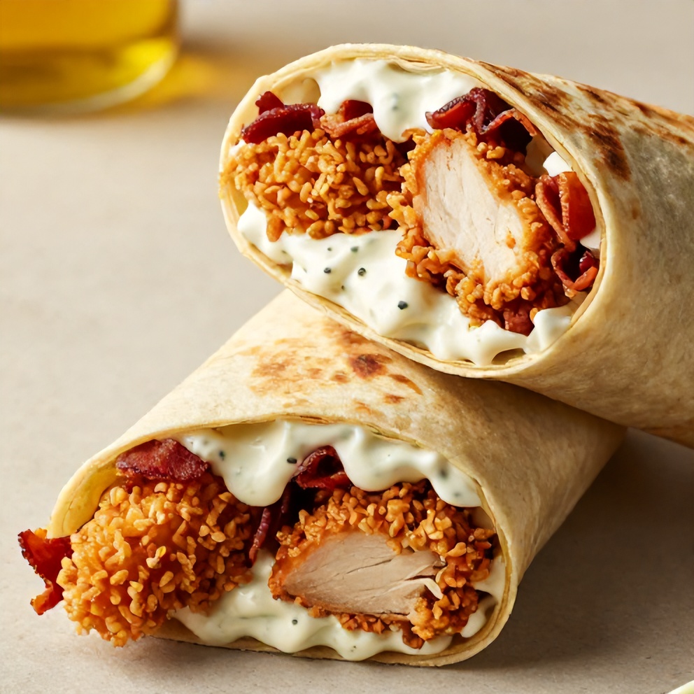 Crispy Chicken Bacon Ranch Wrap