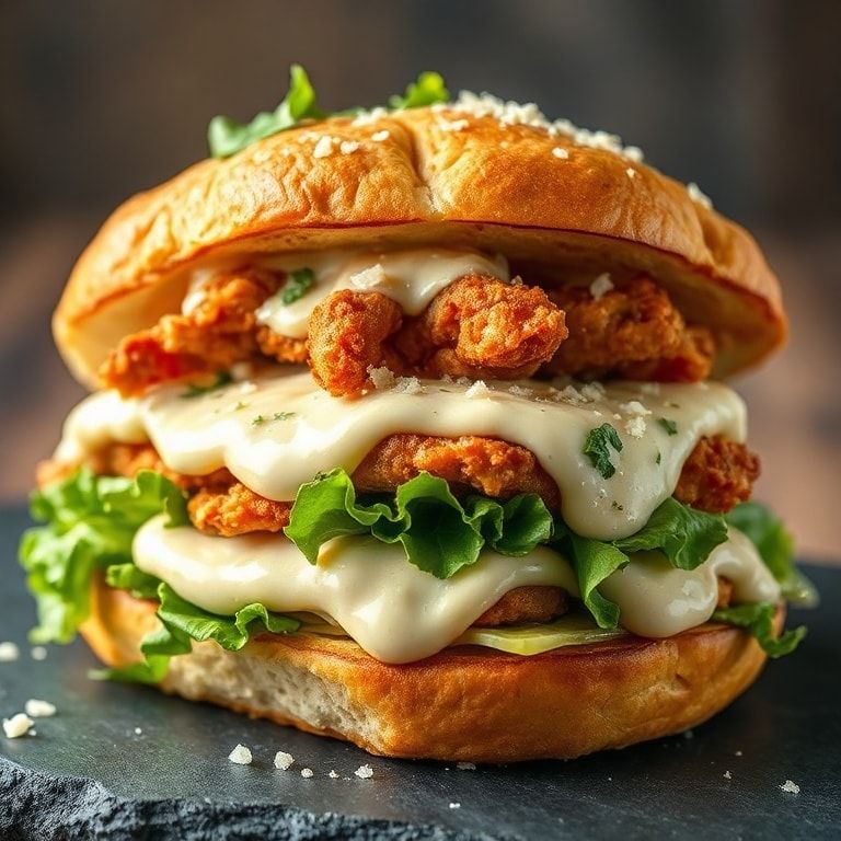 Crispy Chicken Caesar Sandwich