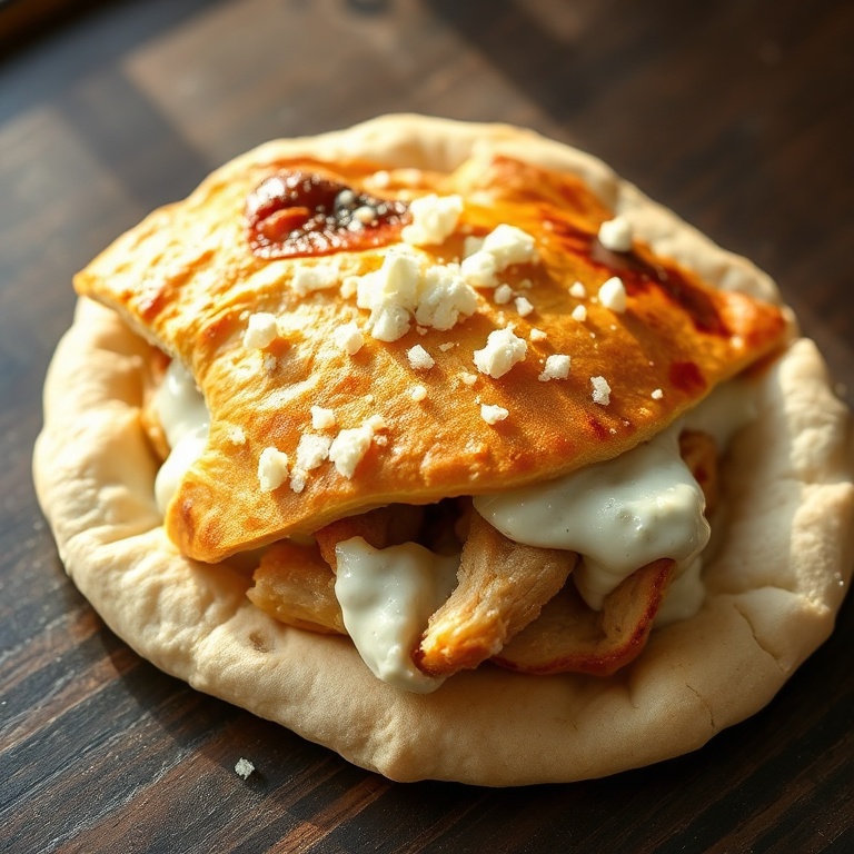 crispy chicken pita pockets