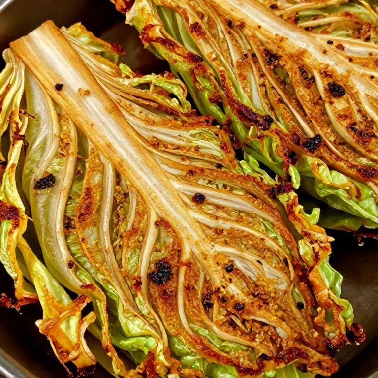Garlic Roasted Cabbage Steaks