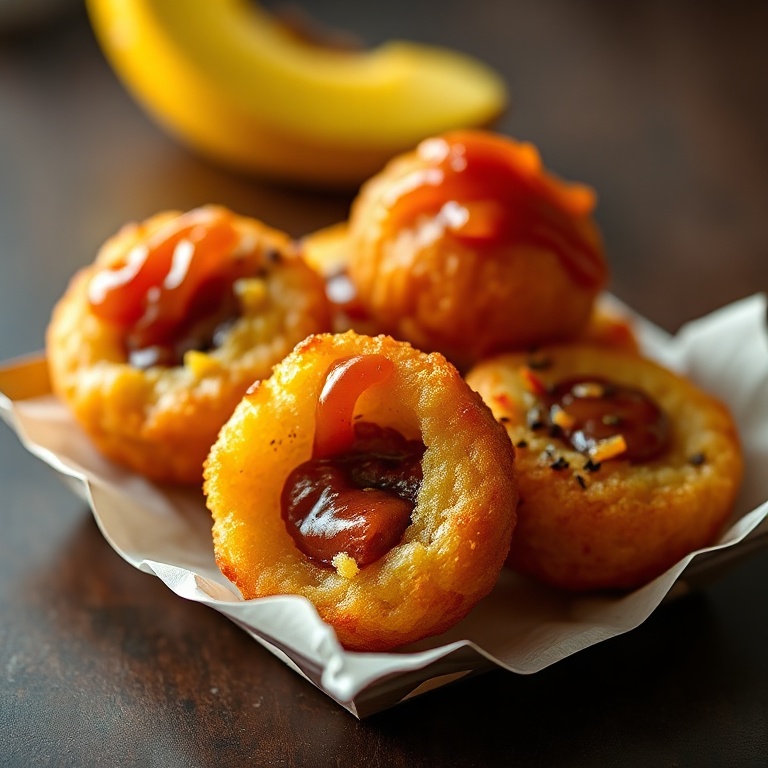 Crispy Glazed Beef Sausage Pineapple Bites