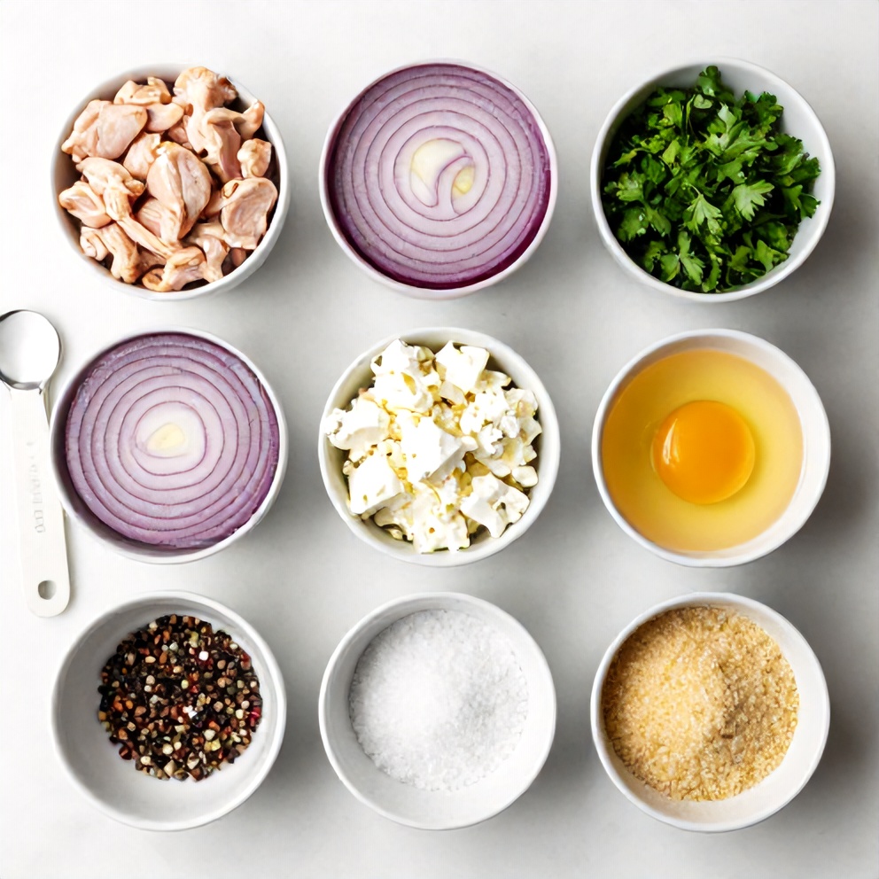 Greek Chicken Burgers Ingredients