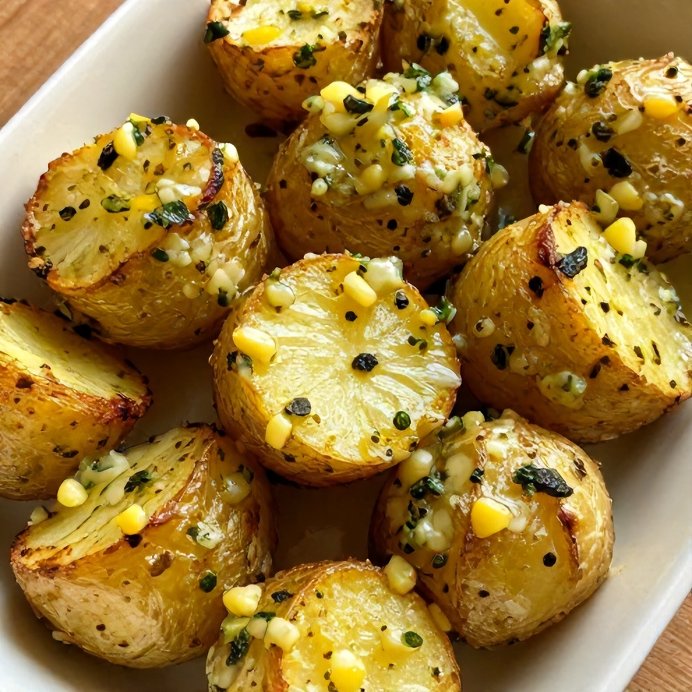 crispy greek lemon potatoes