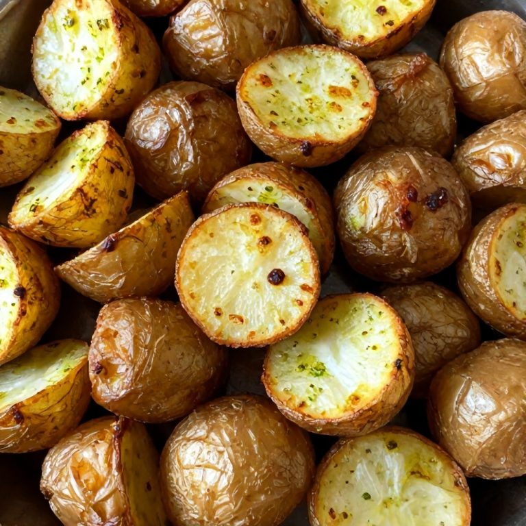 Crispy Parmesan Pesto Roasted Potatoes