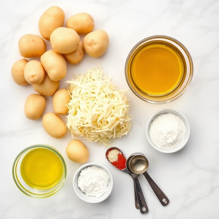 Ingredients for Crispy Parmesan Potatoes Recipe