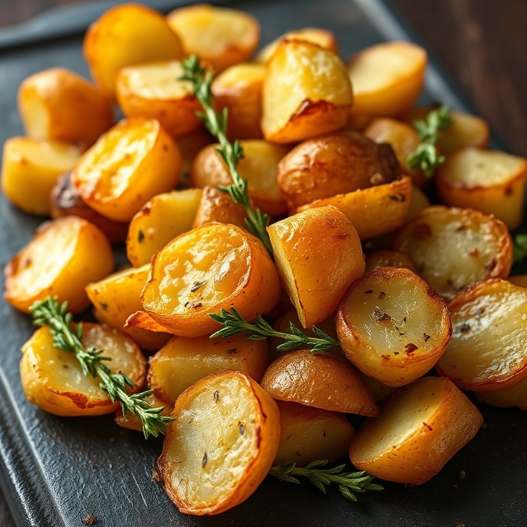 Crispy Roasted Yukon Gold Potatoes