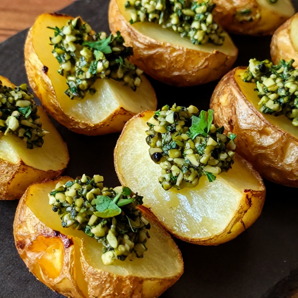 crispy smashed potatoes