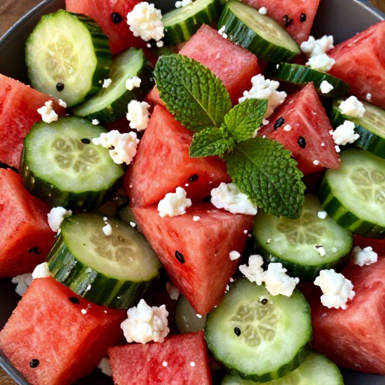 watermelon cucumber salad