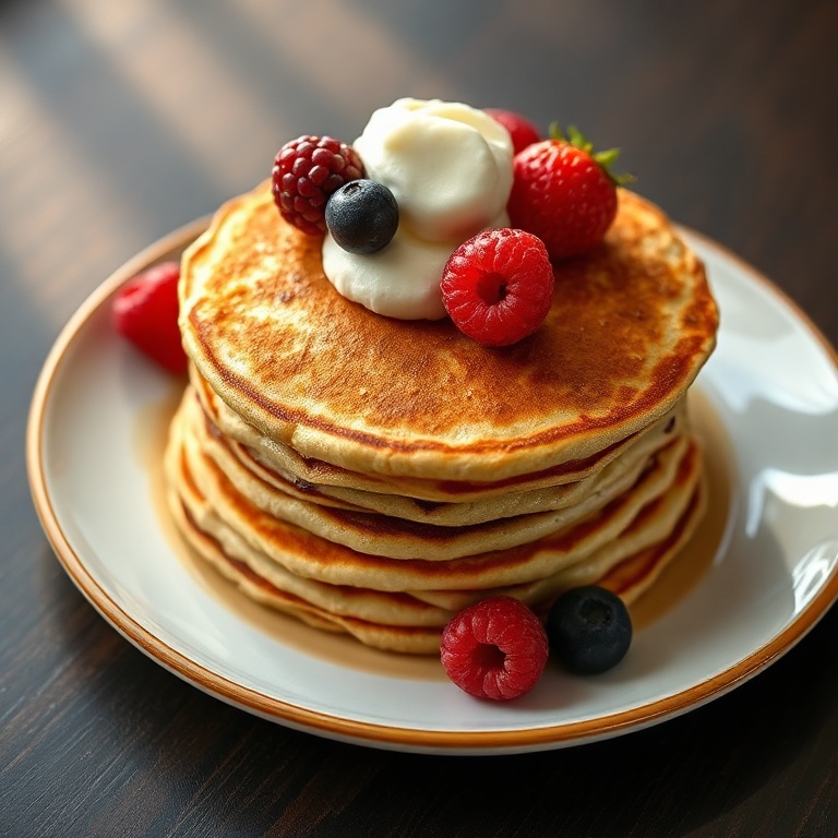 Easy 3 Ingredient Banana Oatmeal Pancakes