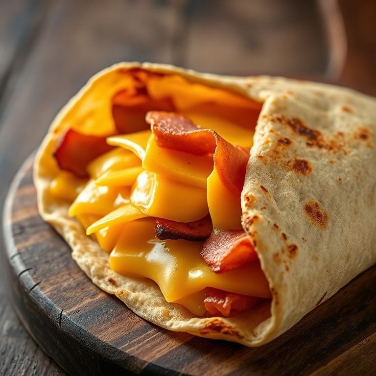 Easy Air Fryer Ham and Cheese Wraps