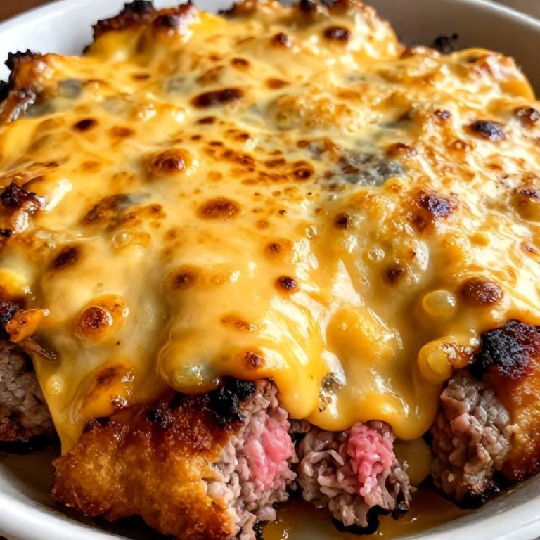 Amish hamburger steak bake