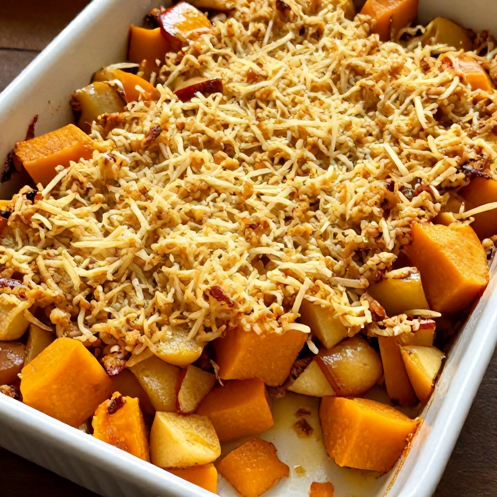 Easy Apple Butternut Squash Casserole