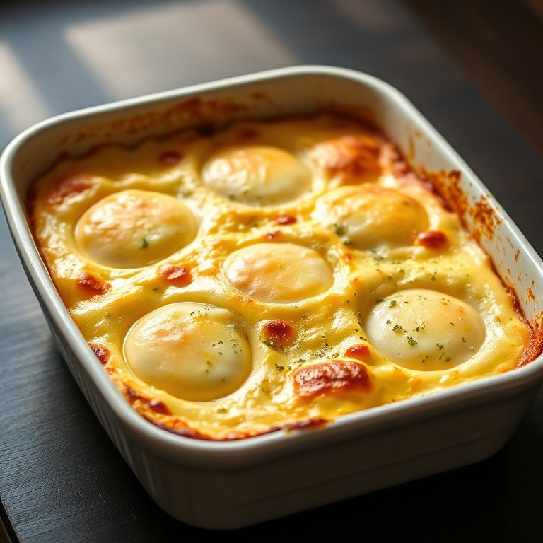 Easy Baked Cottage Cheese Eggs