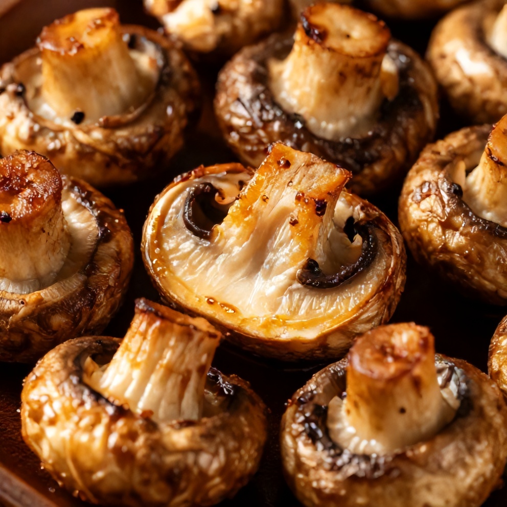 Easy Balsamic Roasted Garlic Mushrooms