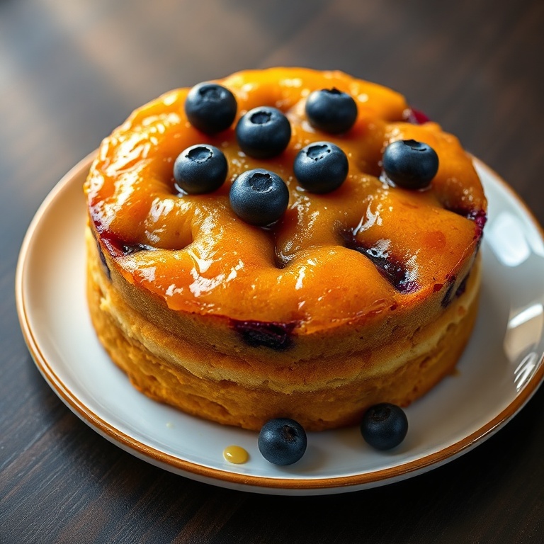 easy blueberry upside down cake