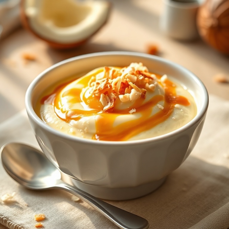 Easy Brazilian Coconut Pudding