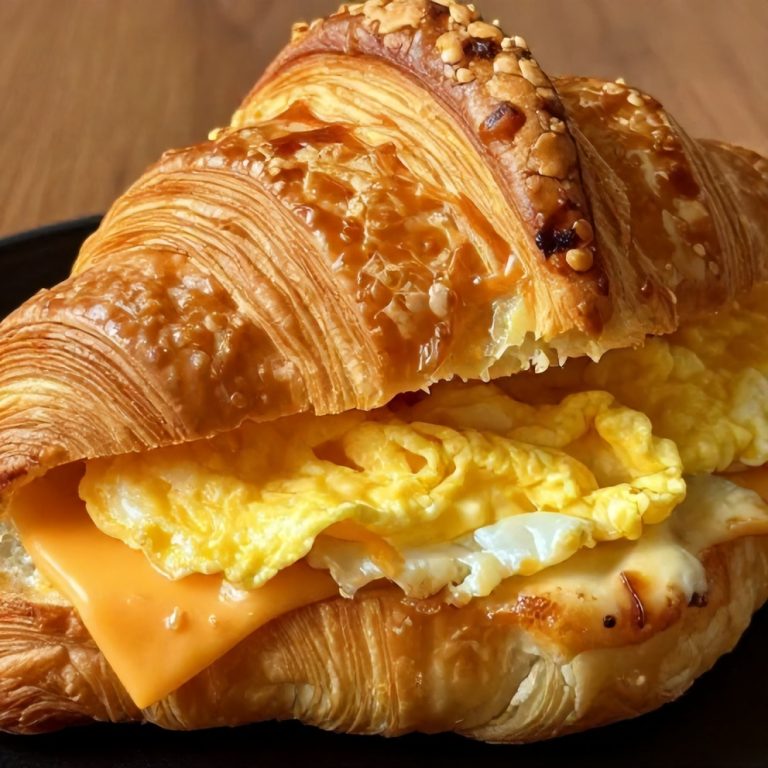 Easy Breakfast Croissant Sandwiches