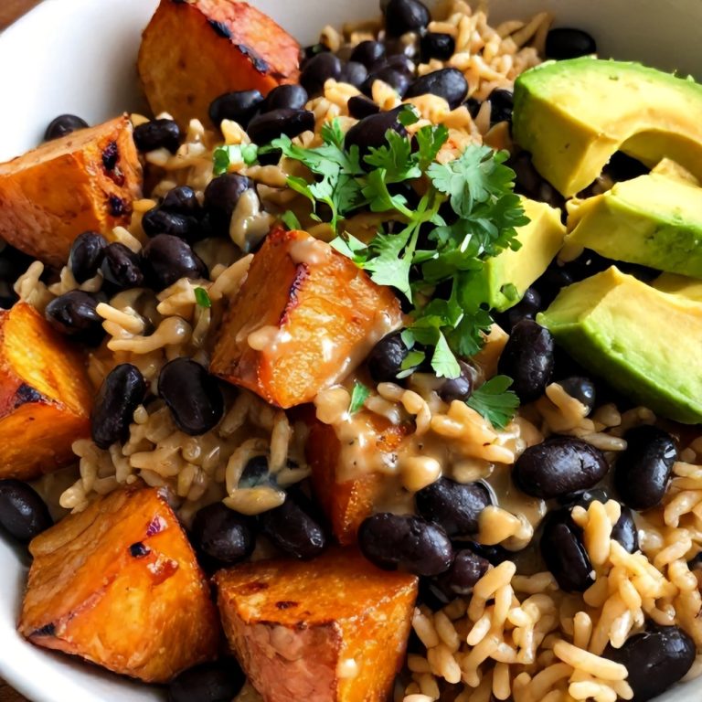 Easy Cajun Sweet Potato Rice Bowl
