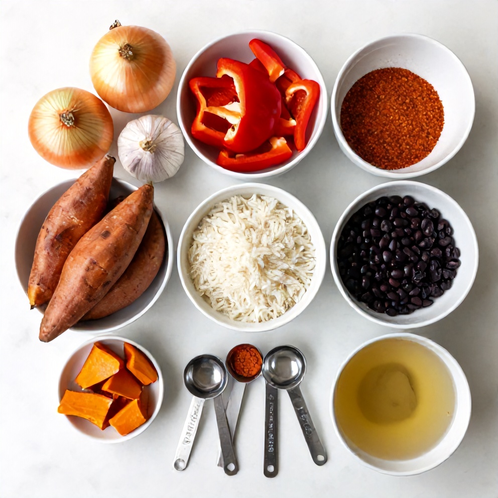 Cajun Sweet Potato Rice Bowl Ingredients