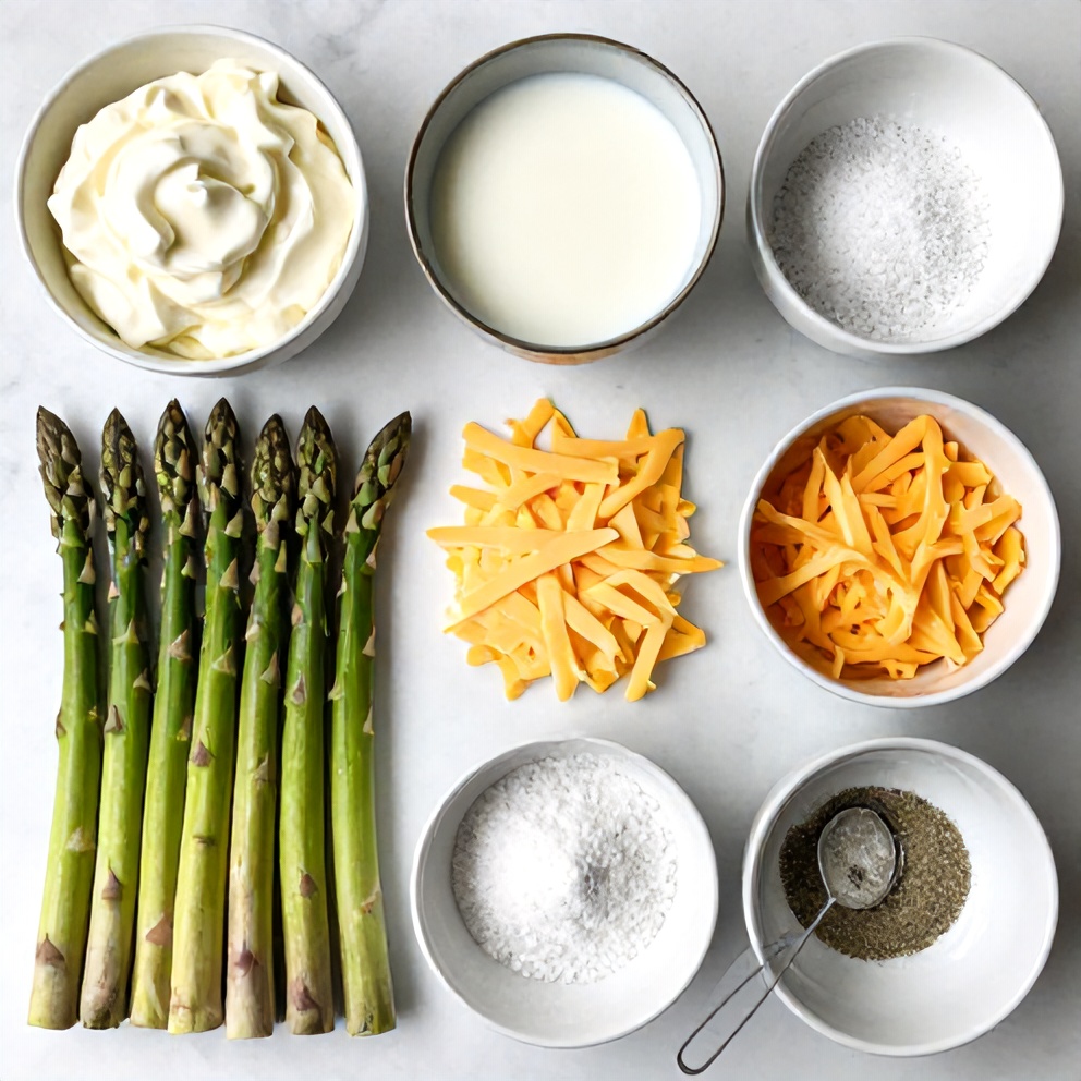 Raw Ingredients for Asparagus Casserole