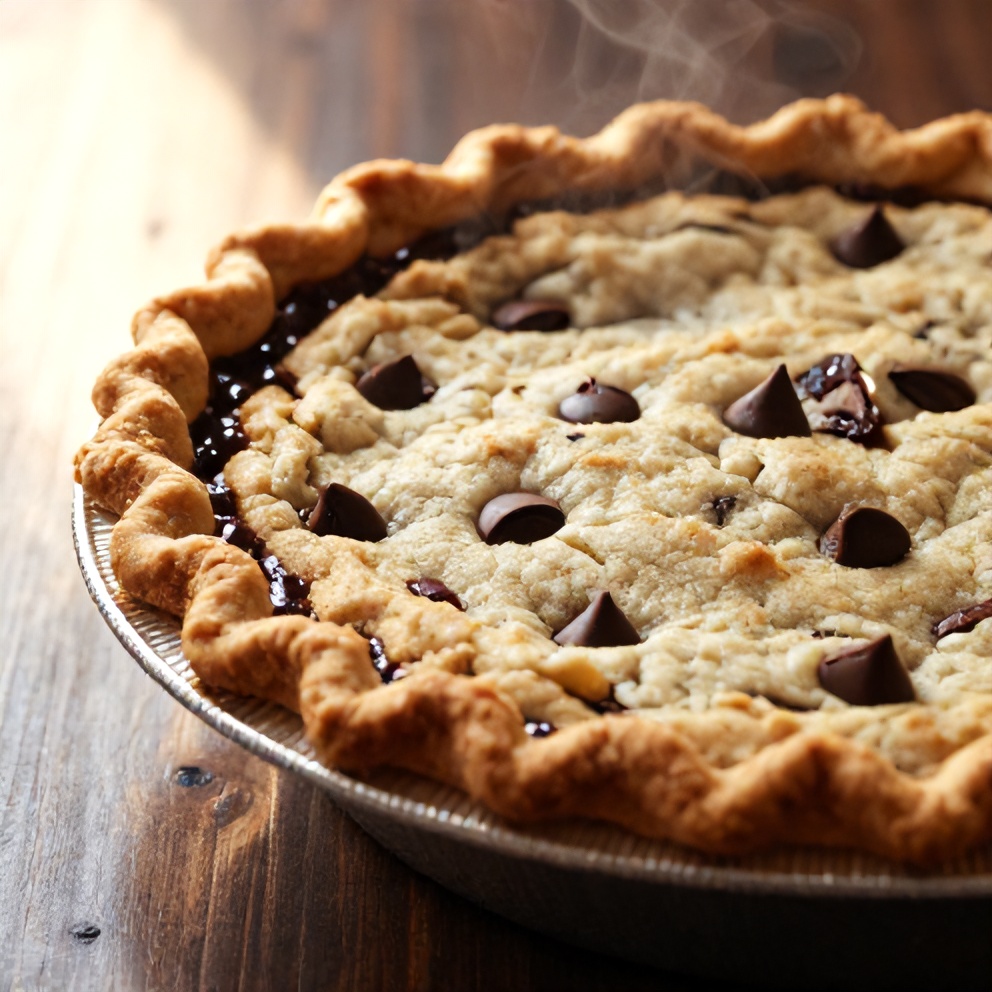 Easy Chocolate Chip Cookie Pie